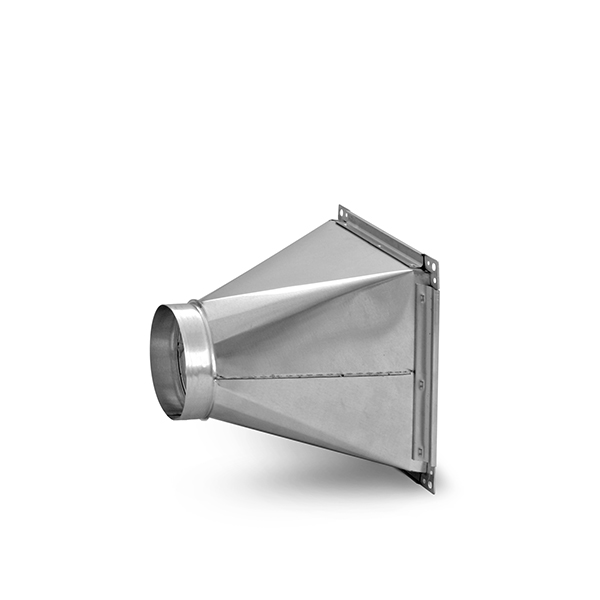 PR1, PRL1 concentric rectangular to round reducer