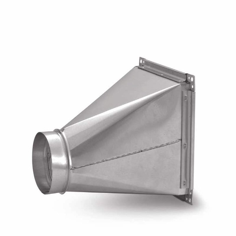 PR7, PRL7 eccentric rectangular to round reducer
