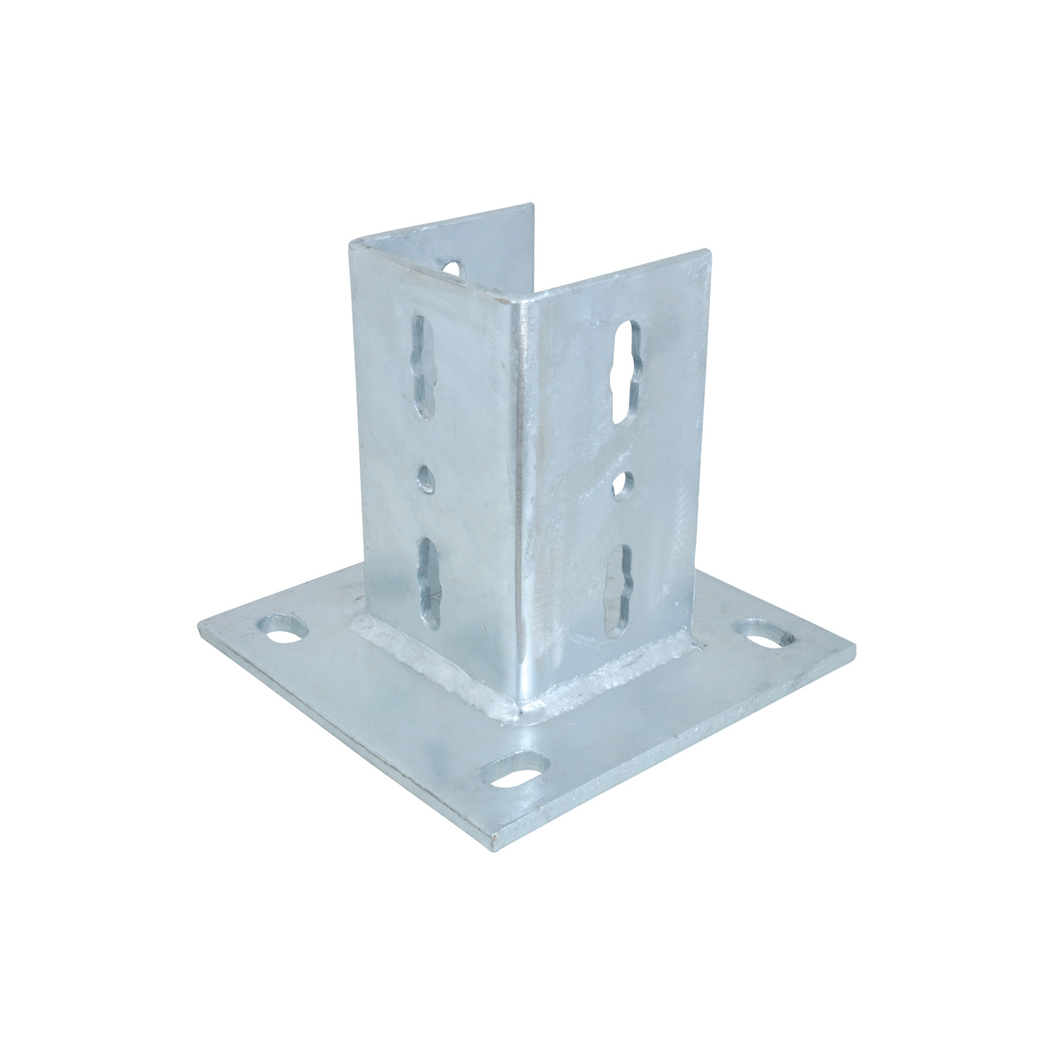Wall plate (U-profile welded to wall plate. For fixing square profile to wall or floor)