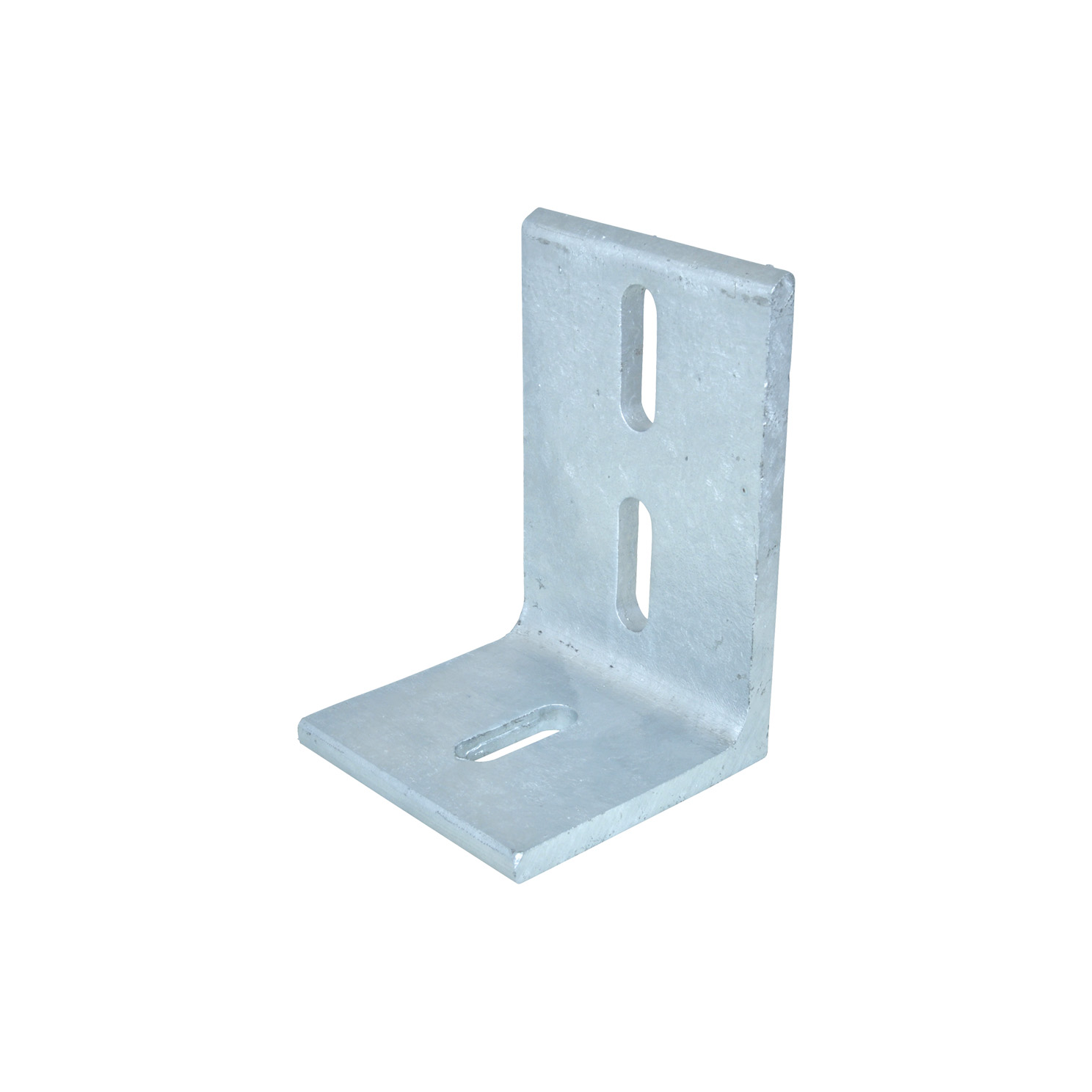 Corner joint (right-angled connection to square profiles, with slotted holes for easy fixing)